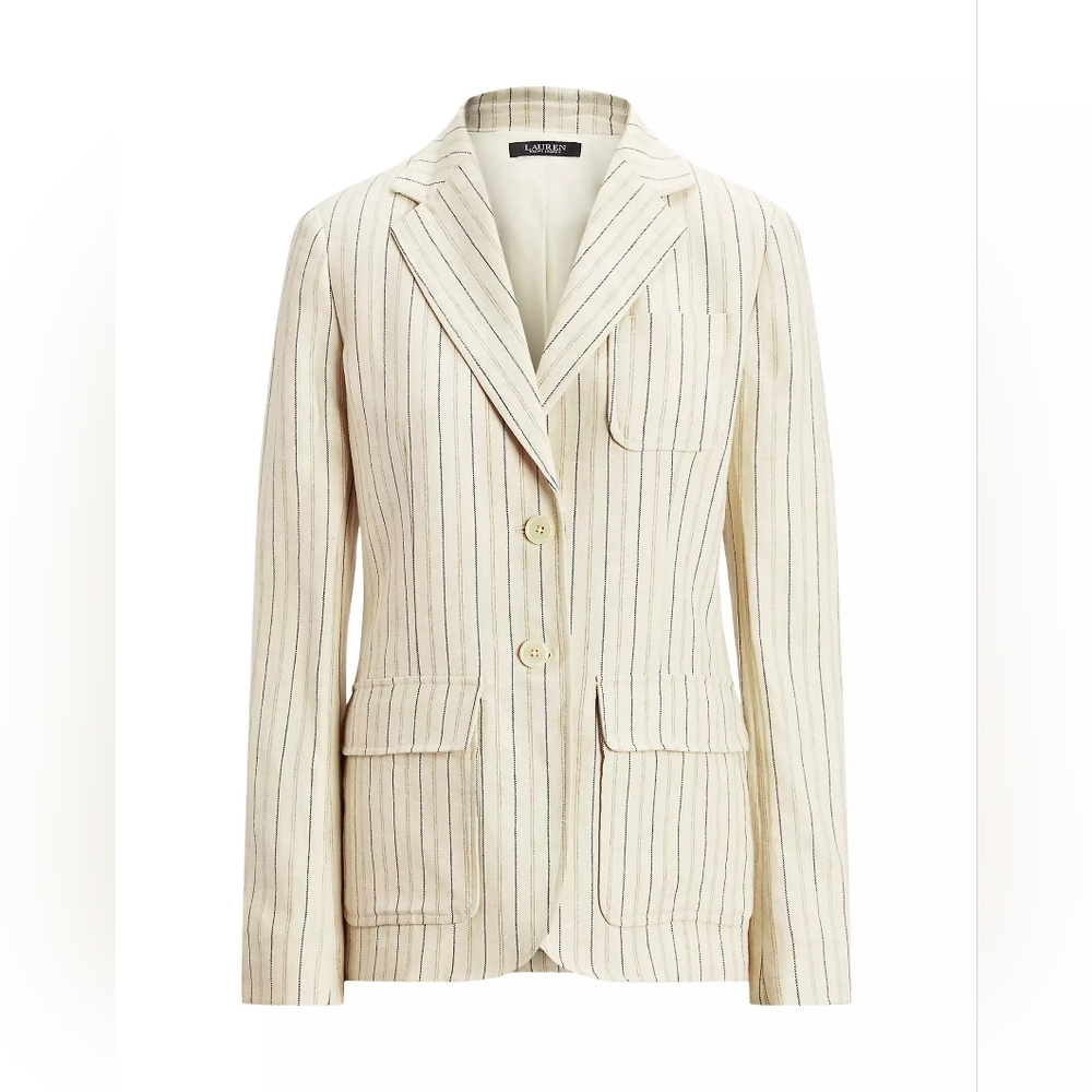 Vintage Single Breasted Striped Blazer - Picture 3 of 17